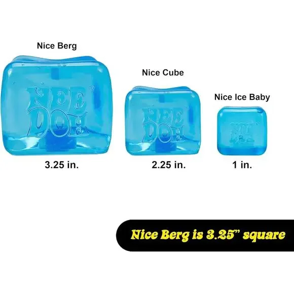 Schylling NeeDoh Nice Berg Satisfying Square Shaped Sensory Fidget Toy New 2026 - Picture 8 of 9